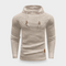 Knitted Hoodie with Textured Pattern and Drawstring Hood