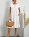 Women’s Short-Sleeve V-Neck Pocket Dress