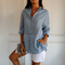 Thora oversized bluse i bomuld og hør til kvinder