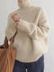 Women’s Oversized Turtleneck Knit Sweater