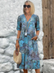 Harper Women's Dress for Summer - Elegant Floral Dress with Flowy Cut and Breathable Material