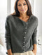 Women’s V-Neck Button-Up Knit Cardigan