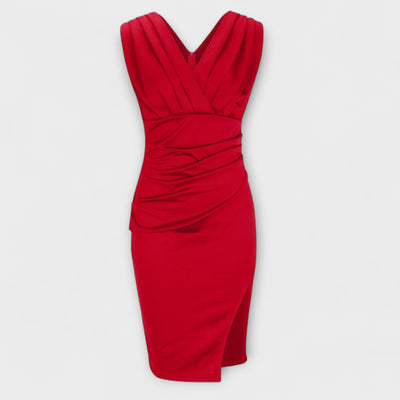 Faye - V-Neck Split Dress