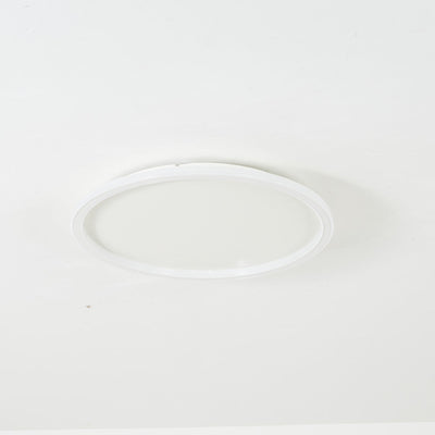 Moderne rund LED loftslampe Quinn lavet af metal/akryl