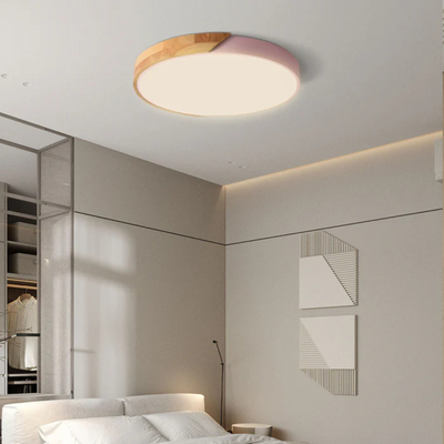 Delos - Scandinavian Wood LED Ceiling Light