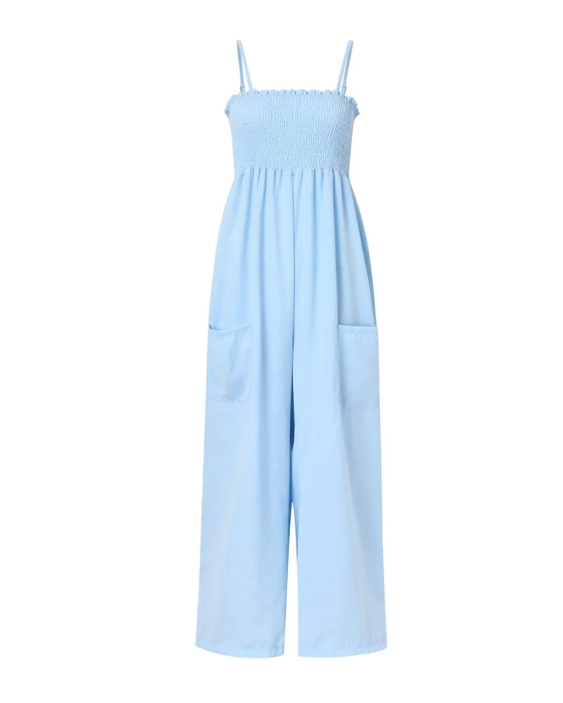 Edwina - Chic Smocked Jumpsuit