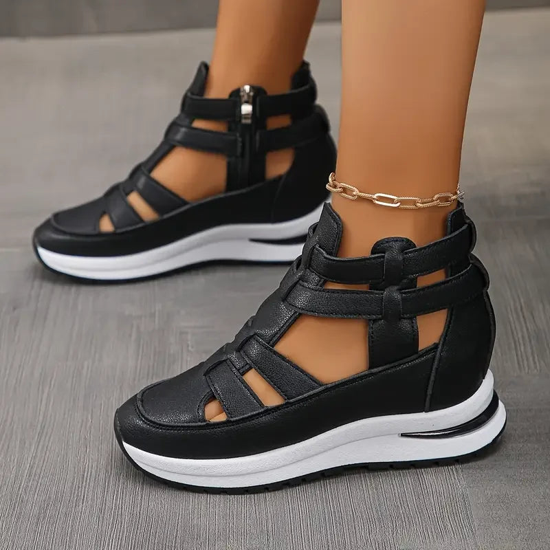 Women’s Cut-Out Sneaker Sandals with Adjustable Closure