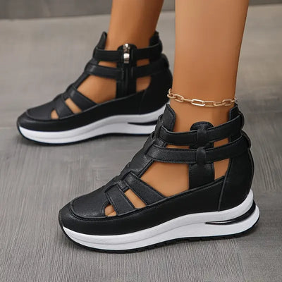 Women’s Cut-Out Sneaker Sandals with Adjustable Closure
