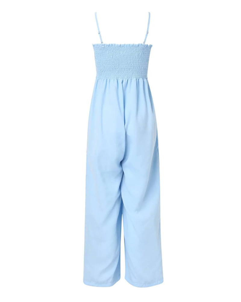 Edwina - Chic Smocked Jumpsuit