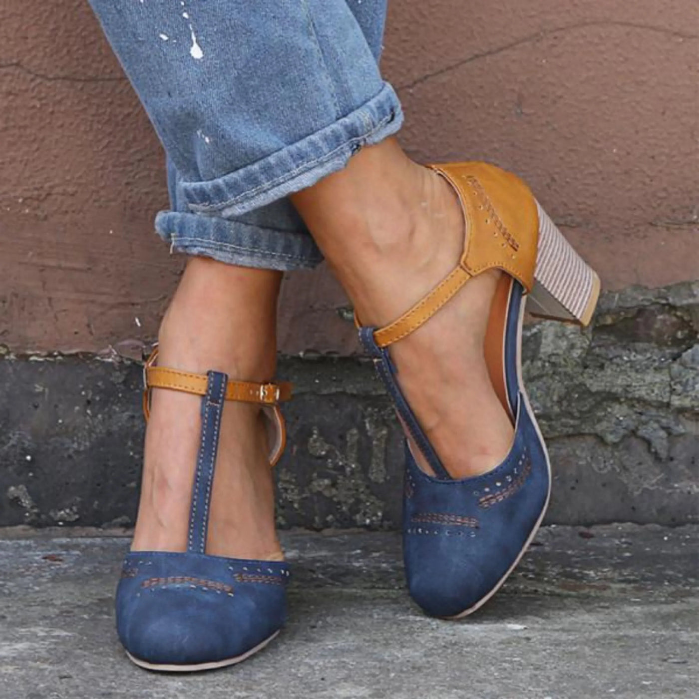 Vintage pumps til kvinder | Lukket spids