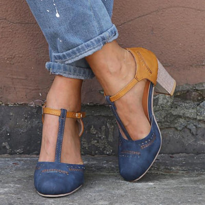 Vintage pumps til kvinder | Lukket spids