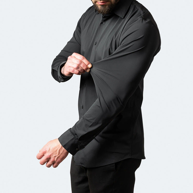 Men’s Stretch Slim-Fit Dress Shirt