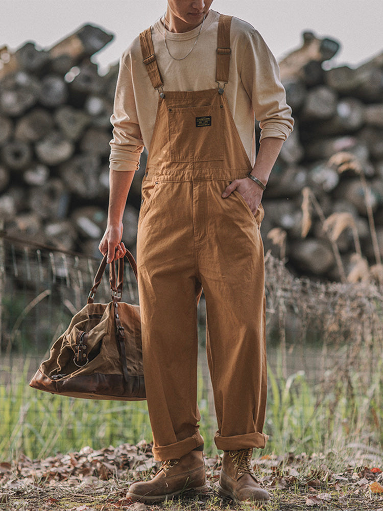 Unisex vintage-inspirerede canvas overalls