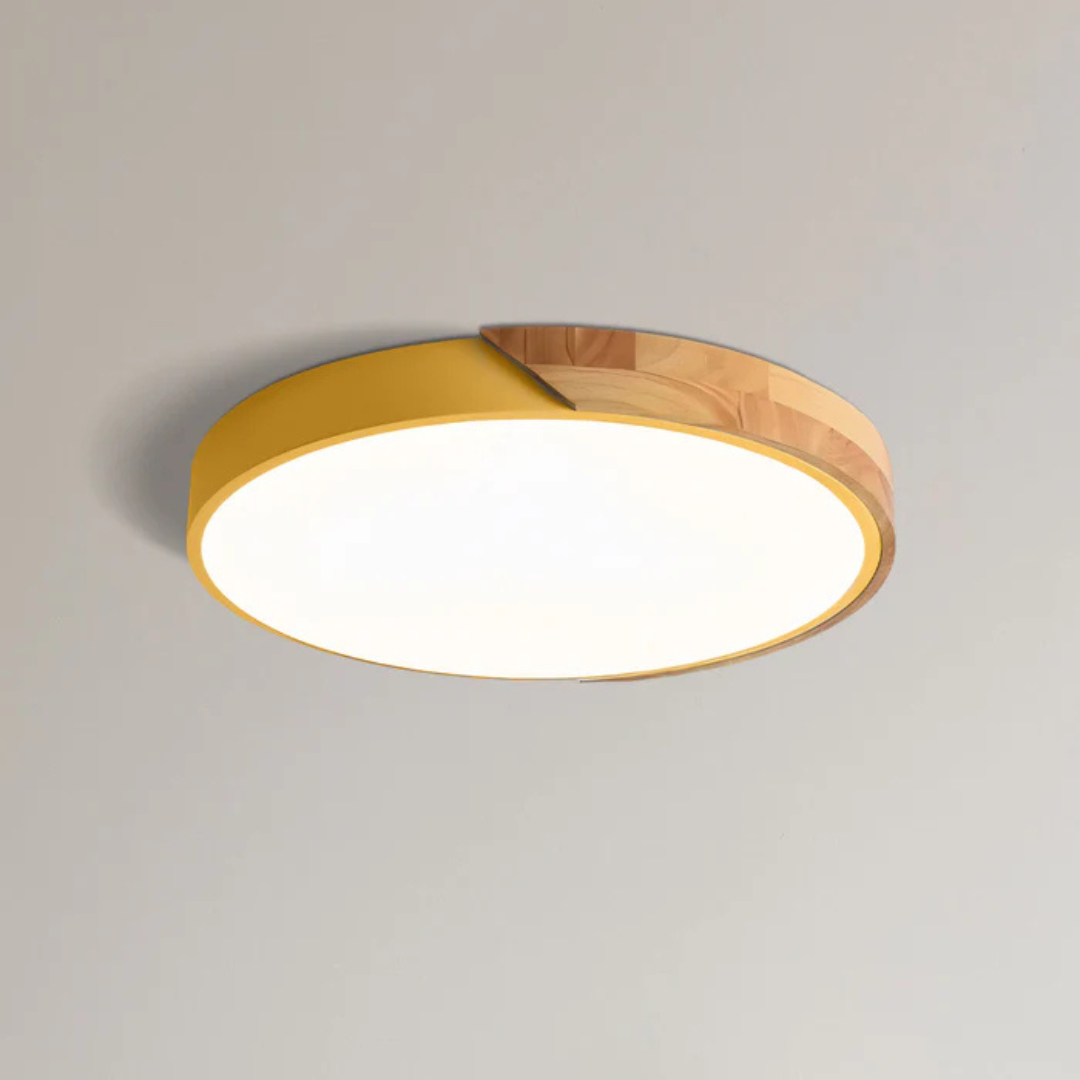 Delos - Scandinavian Wood LED Ceiling Light