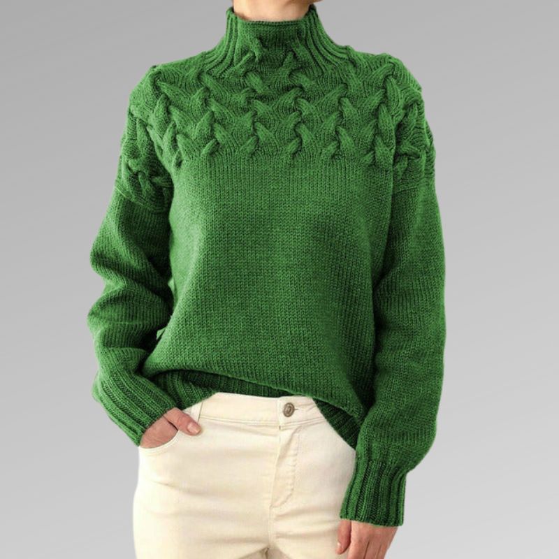 Elegant og varm Davila sweater med høj krave