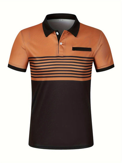Louis｜Men's summer polo with stripes