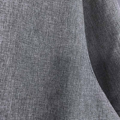 Men's shirt - Button closure - Breathable cotton and linen blend - Regular fit - Short sleeves