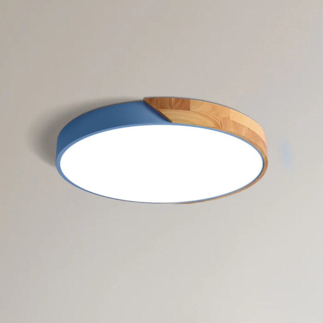 Delos - Scandinavian Wood LED Ceiling Light