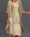 Elegant Chiffonkjole i 2 dele