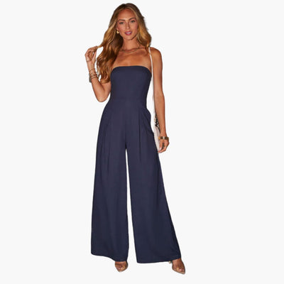 Mila - Elegant Blue Jumpsuit