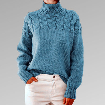 Elegant og varm Davila sweater med høj krave