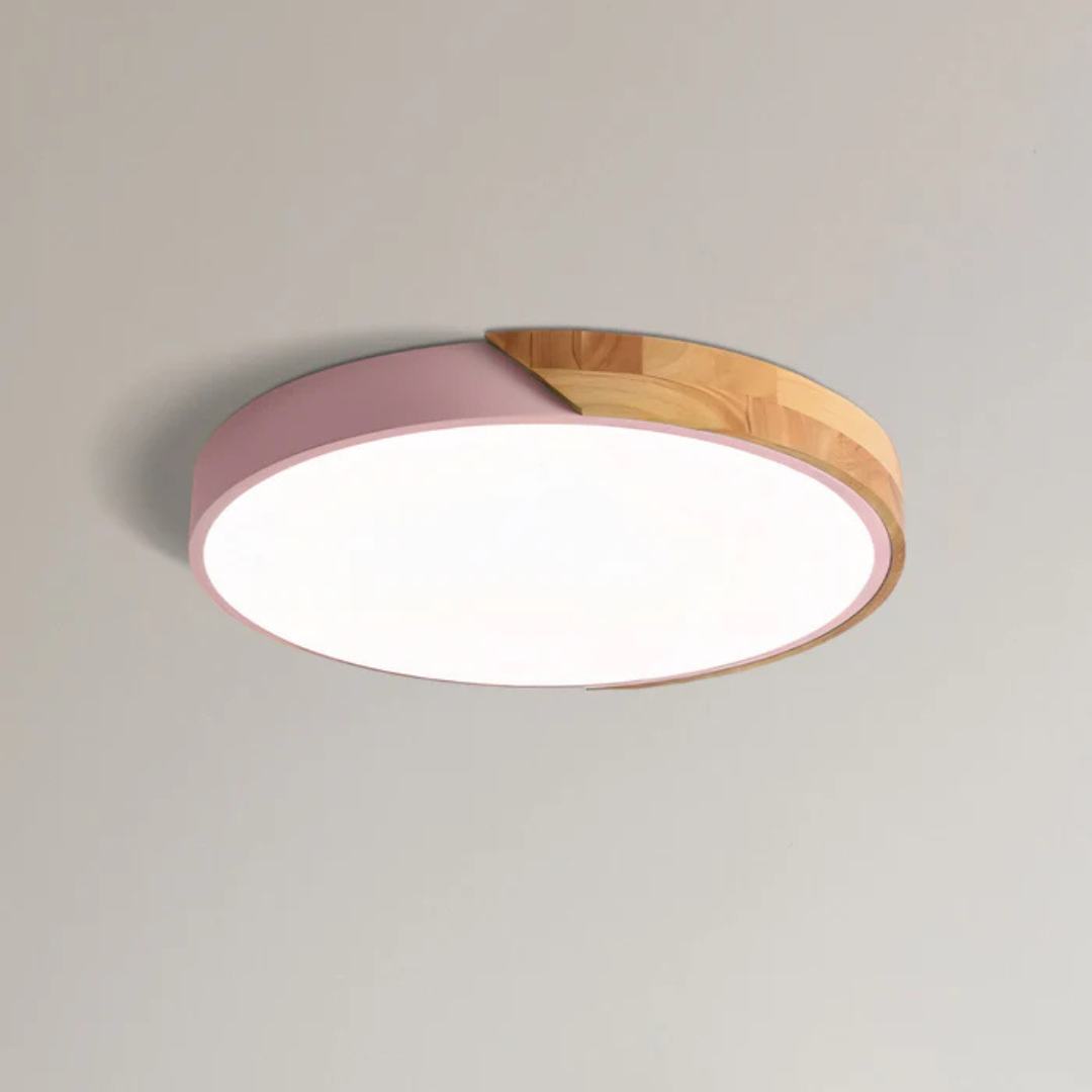 Delos - Scandinavian Wood LED Ceiling Light