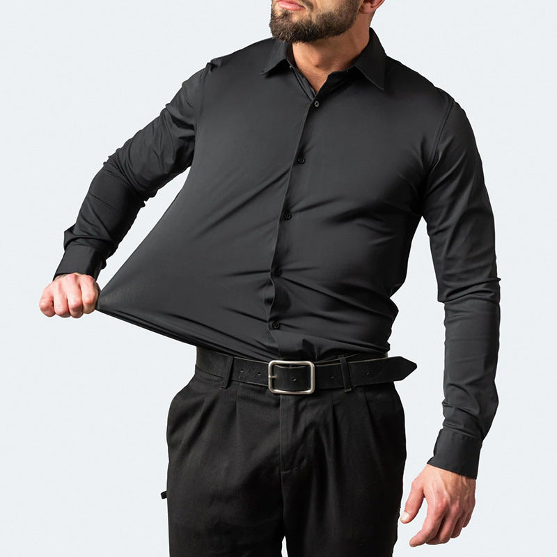 Men’s Stretch Slim-Fit Dress Shirt