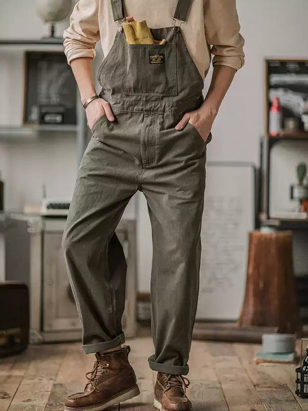 Unisex vintage-inspirerede canvas overalls