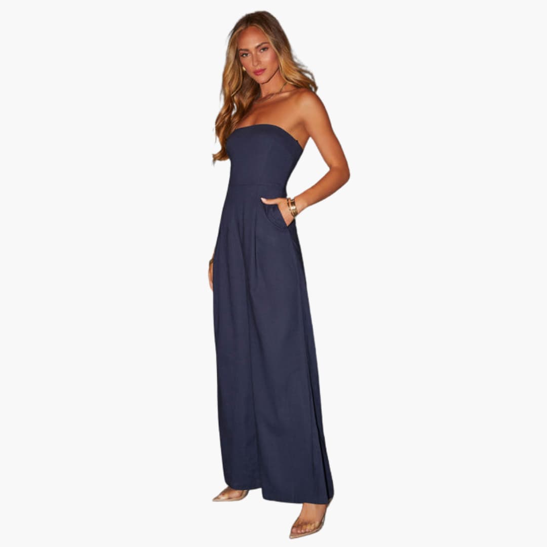 Mila - Elegant Blue Jumpsuit