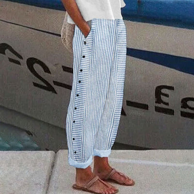 Pia - Pants with side pockets