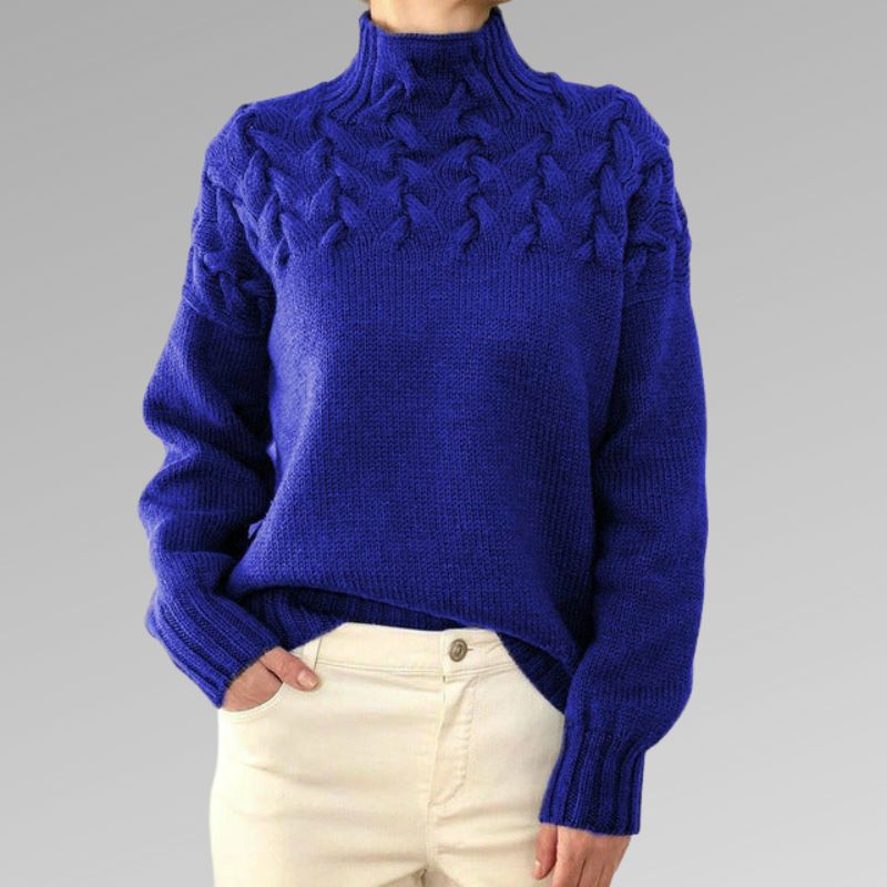 Elegant og varm Davila sweater med høj krave