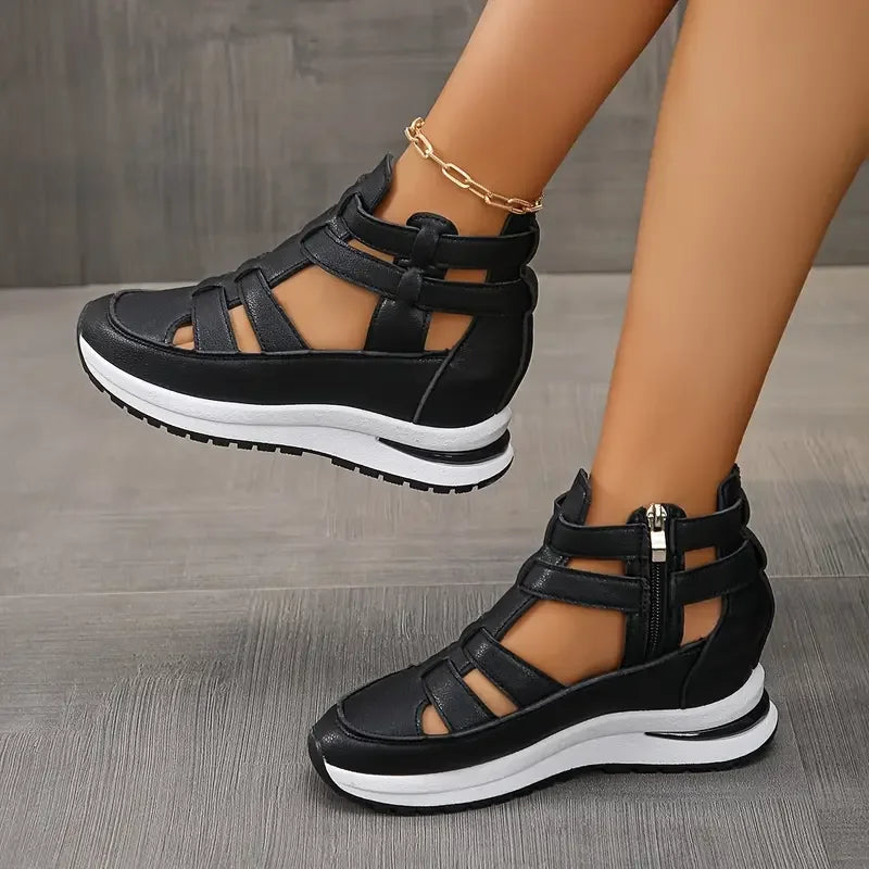 Women’s Cut-Out Sneaker Sandals with Adjustable Closure