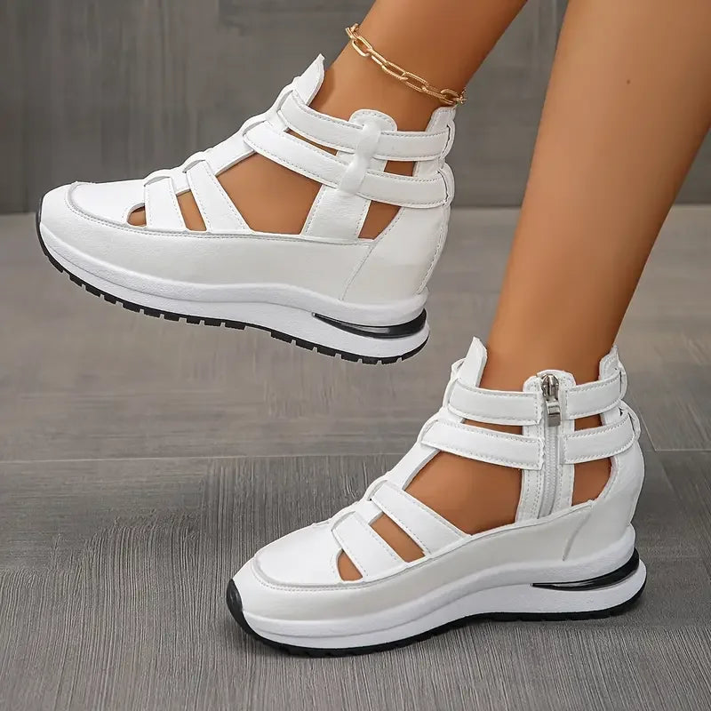 Women’s Cut-Out Sneaker Sandals with Adjustable Closure