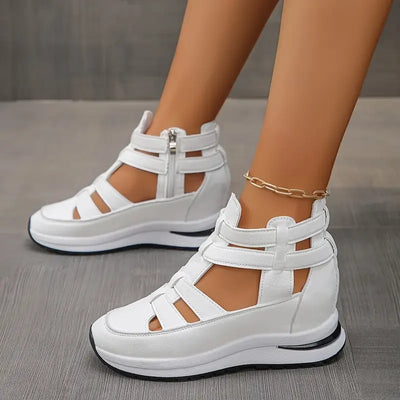 Women’s Cut-Out Sneaker Sandals with Adjustable Closure