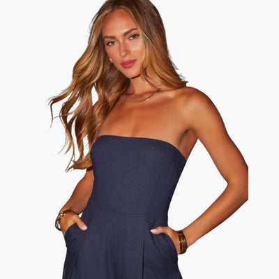 Mila - Elegant Blue Jumpsuit