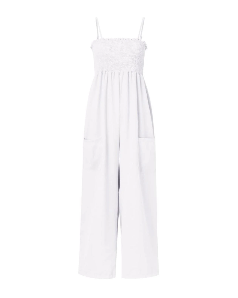 Edwina - Chic Smocked Jumpsuit