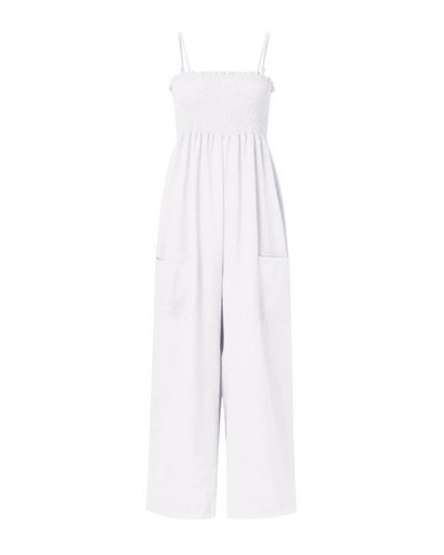 Edwina - Chic Smocked Jumpsuit