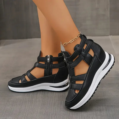 Women’s Cut-Out Sneaker Sandals with Adjustable Closure