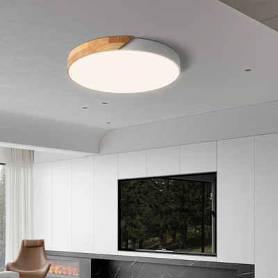 Delos - Scandinavian Wood LED Ceiling Light