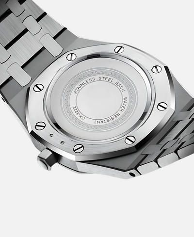 Elegant 41mm men's wristwatch with stainless steel case