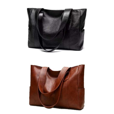 Aira Vintage Leather Shoulder Handbag - Classic Elegance & Practicality