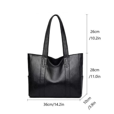 Aira Vintage Leather Shoulder Handbag - Classic Elegance & Practicality