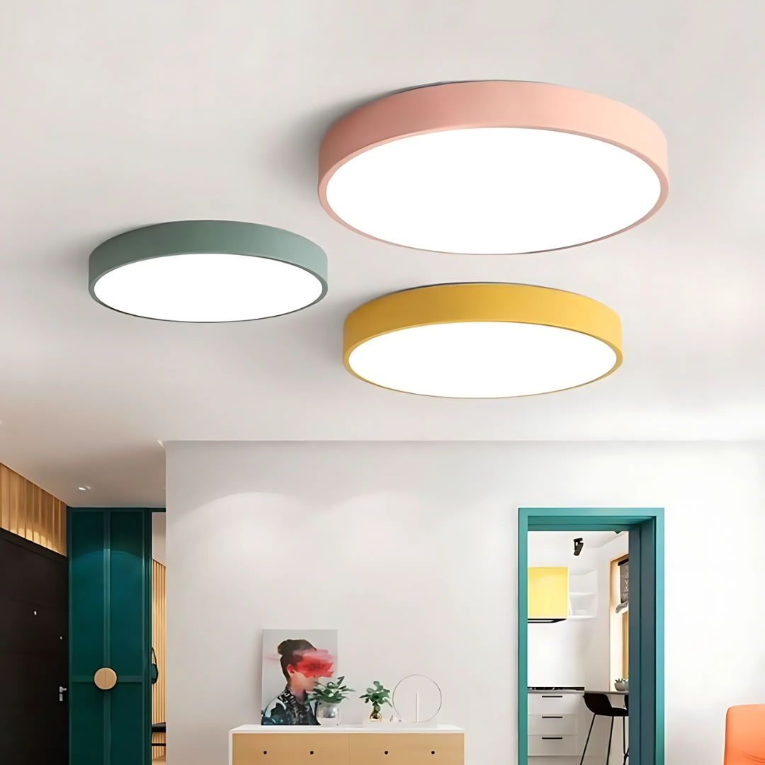Delos - Scandinavian Wood LED Ceiling Light