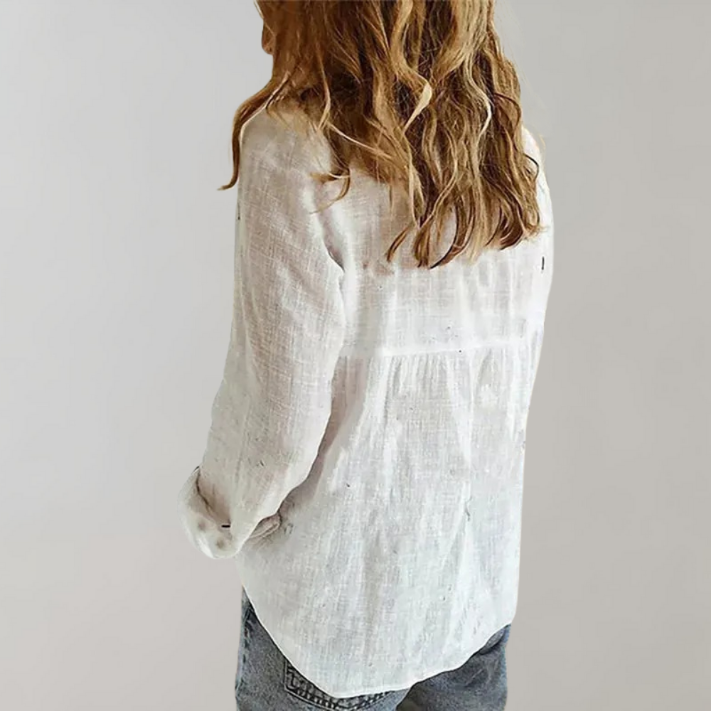 Edda - Women's cotton blouse