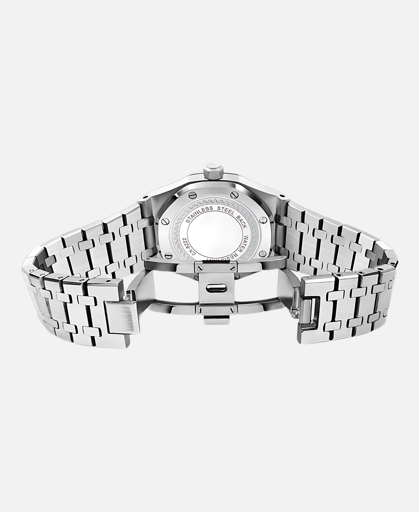 Elegant 41mm men's wristwatch with stainless steel case