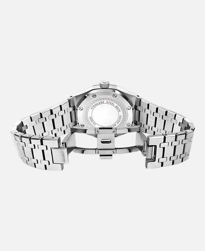 Elegant 41mm men's wristwatch with stainless steel case