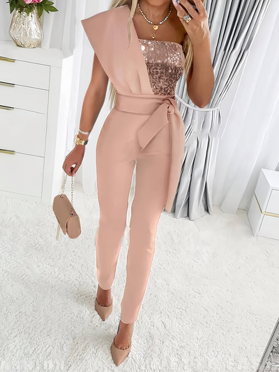 Monroe - Bodycon-jumpsuit med pailletter