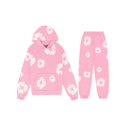 ModaDenim - Unisex Viral Blomster træningsdragt med ikoniske print
