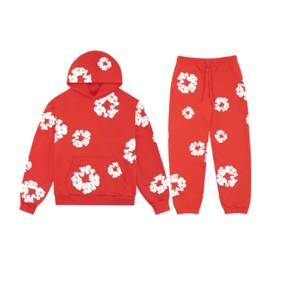 ModaDenim - Unisex Viral Blomster træningsdragt med ikoniske print