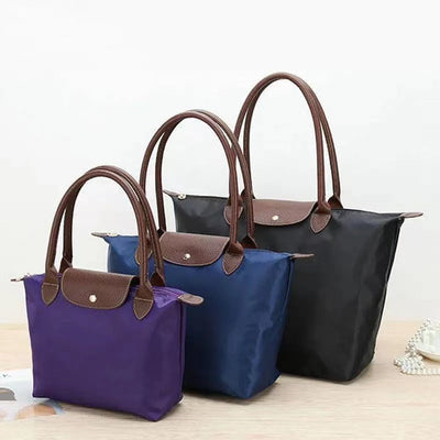 Women’s Handbag with Zipper Closure and Top Handles